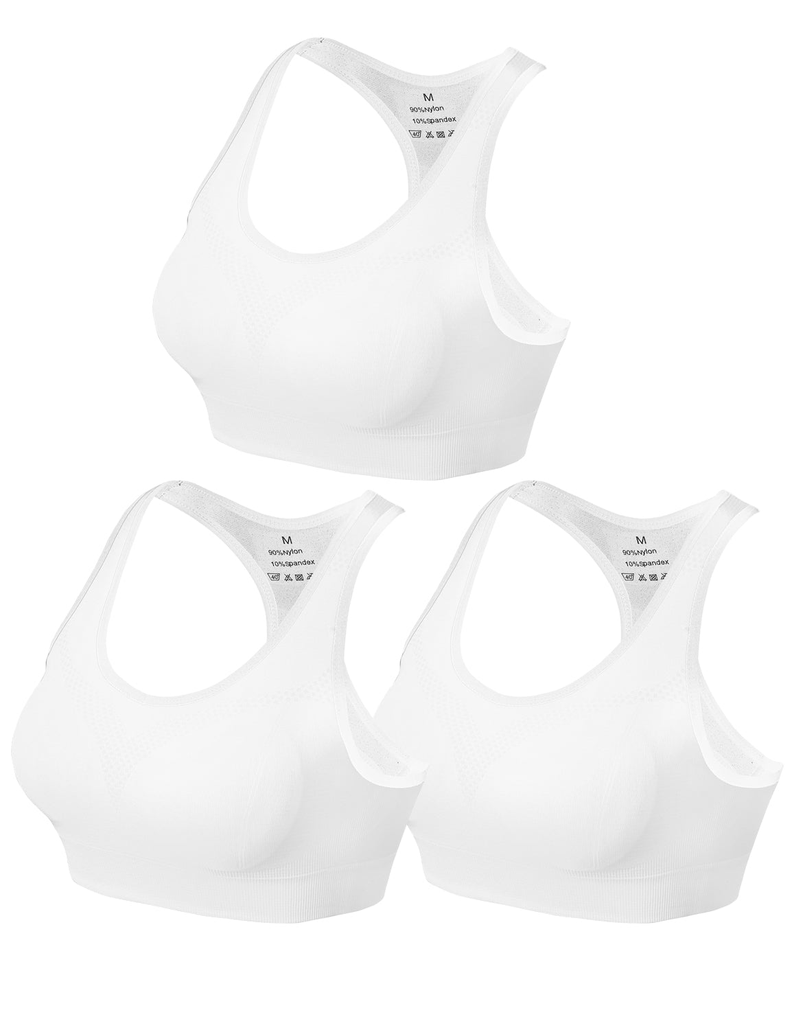 3 pack Plain Match Racerback Sports Bras for Women #NP001