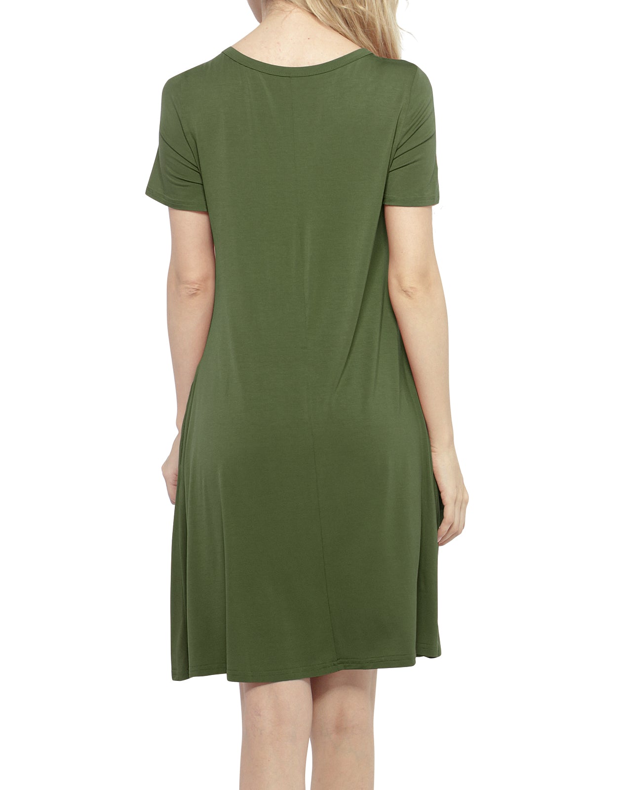 Match women‘s elastic short sleeved dress #147
