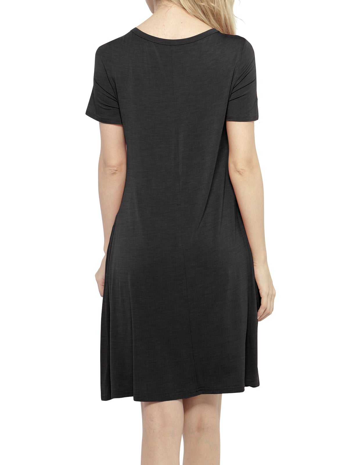 Match women‘s elastic short sleeved dress #147
