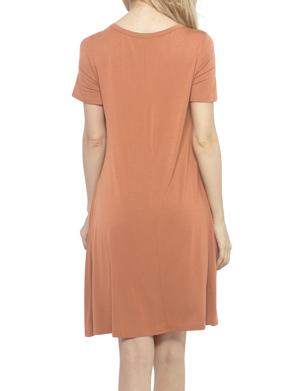 Match women‘s elastic short sleeved dress #147