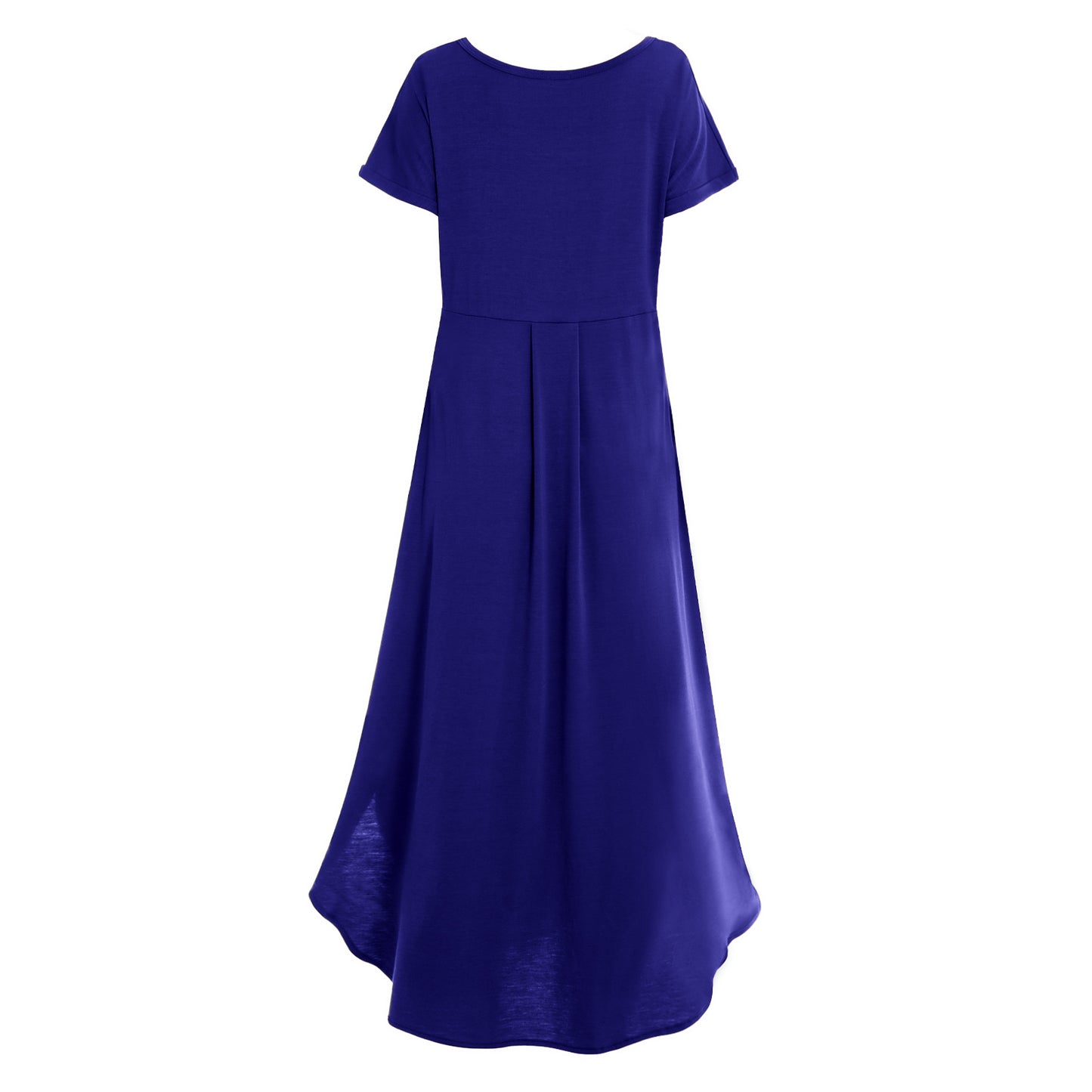 Elastic short sleeved long dress 152