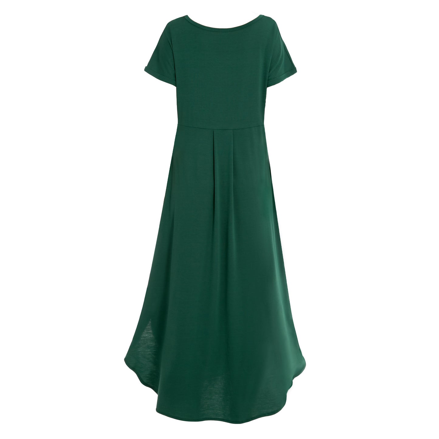 Elastic short sleeved long dress 152