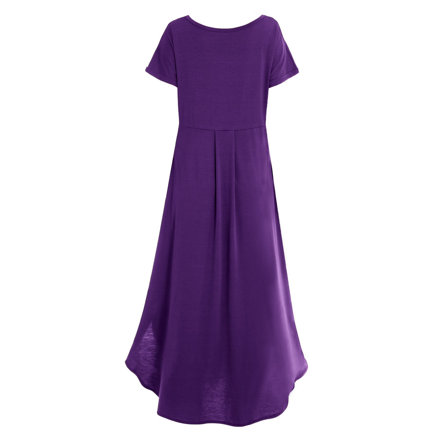 Elastic short sleeved long dress 152