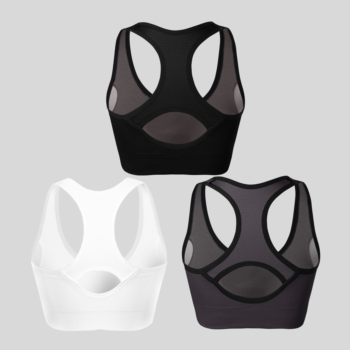 3 pack Mix Match Racerback Sports Bras for Women #NP001