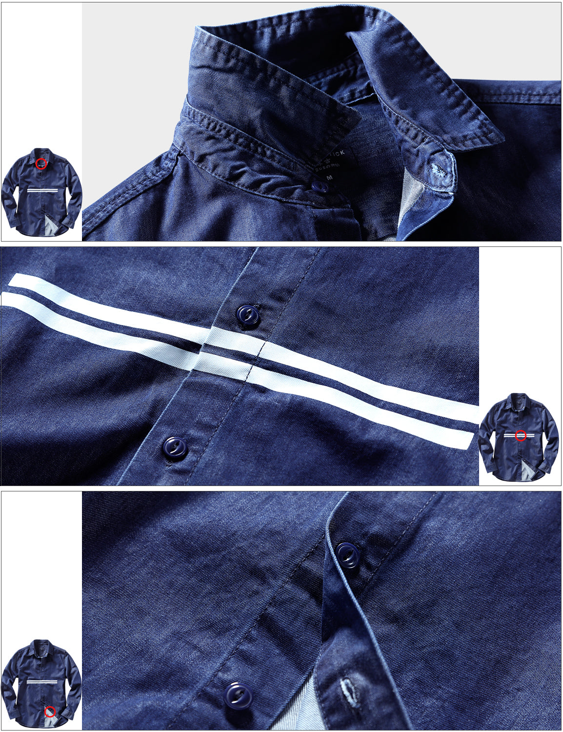 Men's Long-Sleeved Casual Denim Shirt 2013