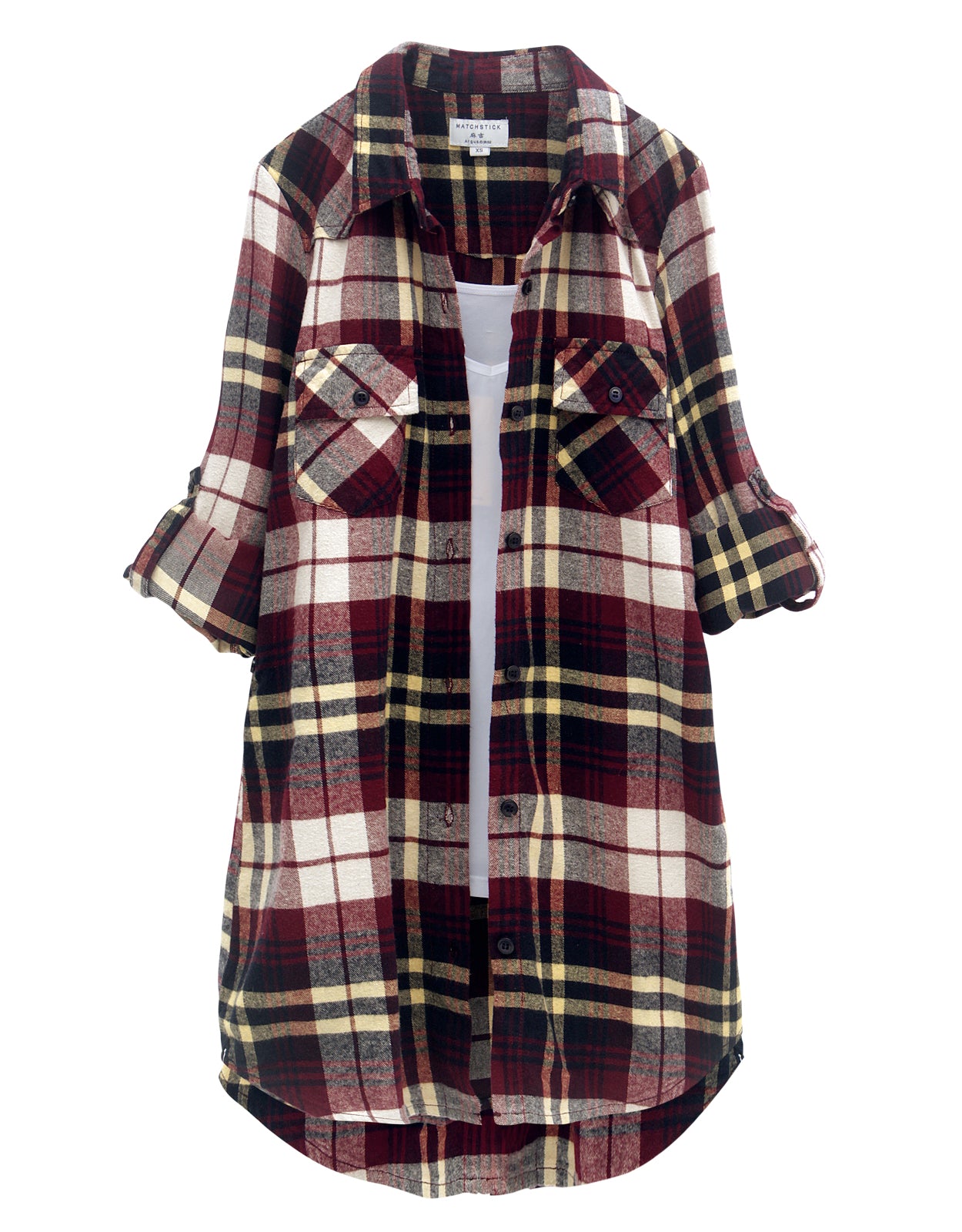 Womens Button Down Flannel Plaid Shirts 2021