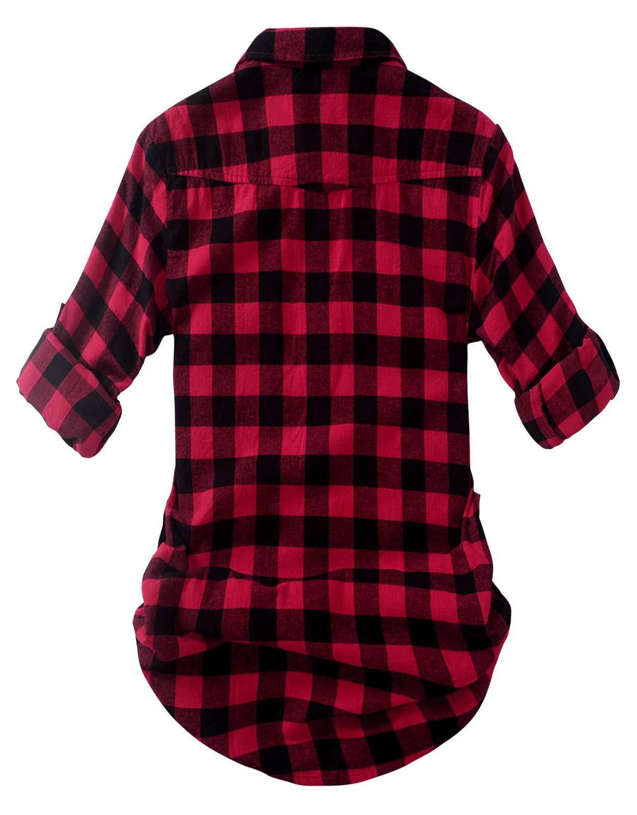 Womens Button Down Flannel Plaid Shirts 2021