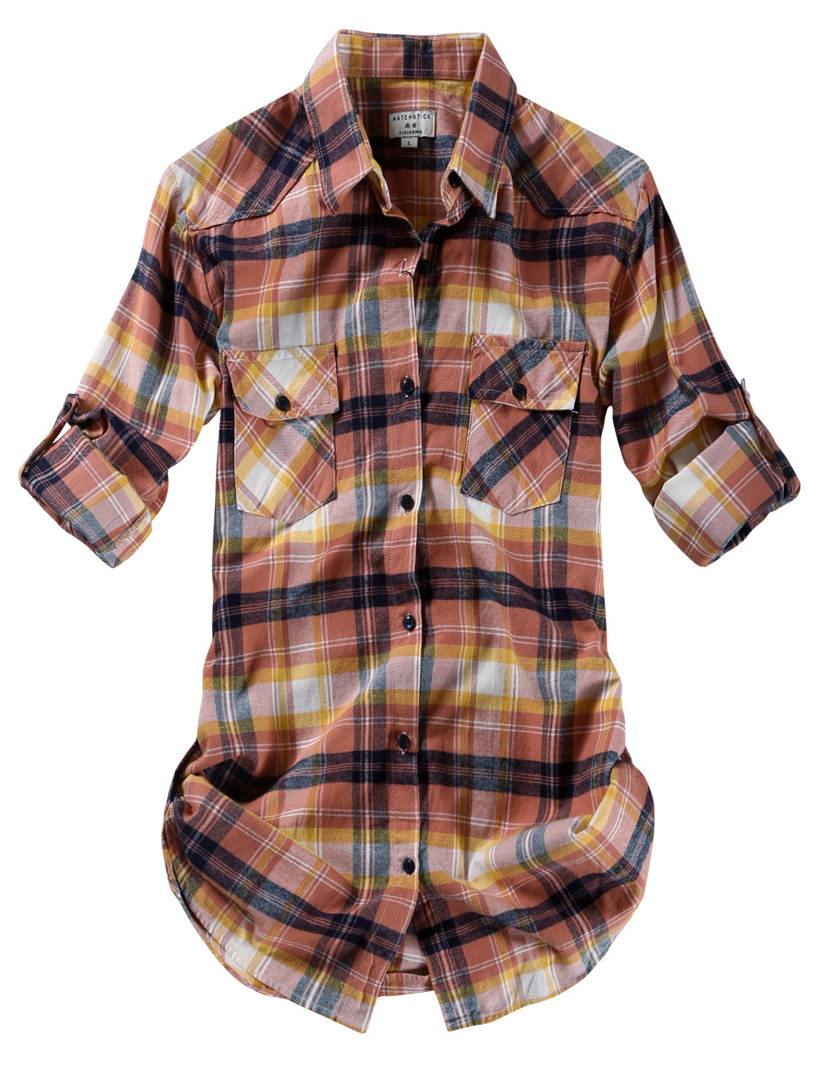 Womens Button Down Flannel Plaid Shirts 2021