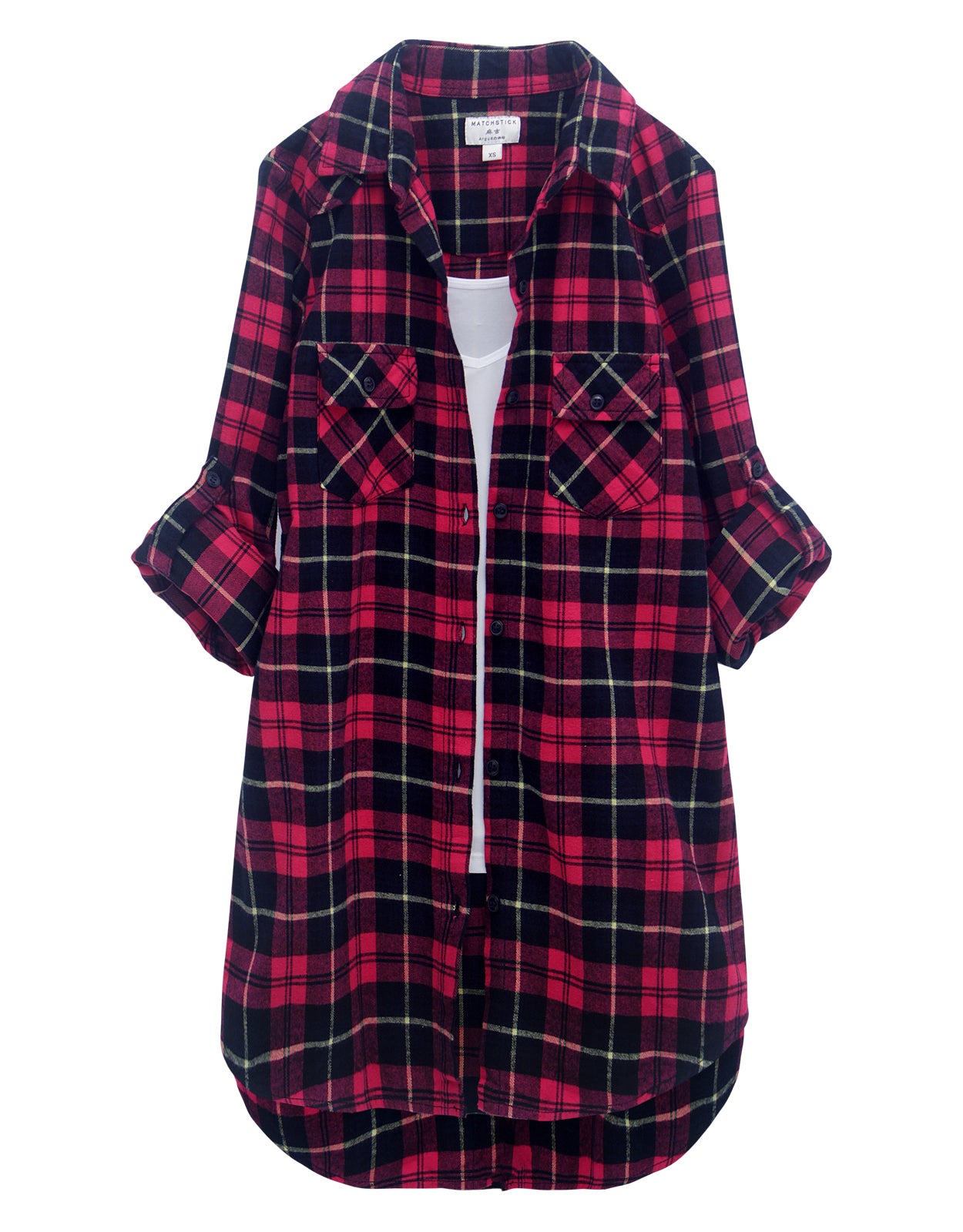 Womens Button Down Flannel Plaid Shirts 2021