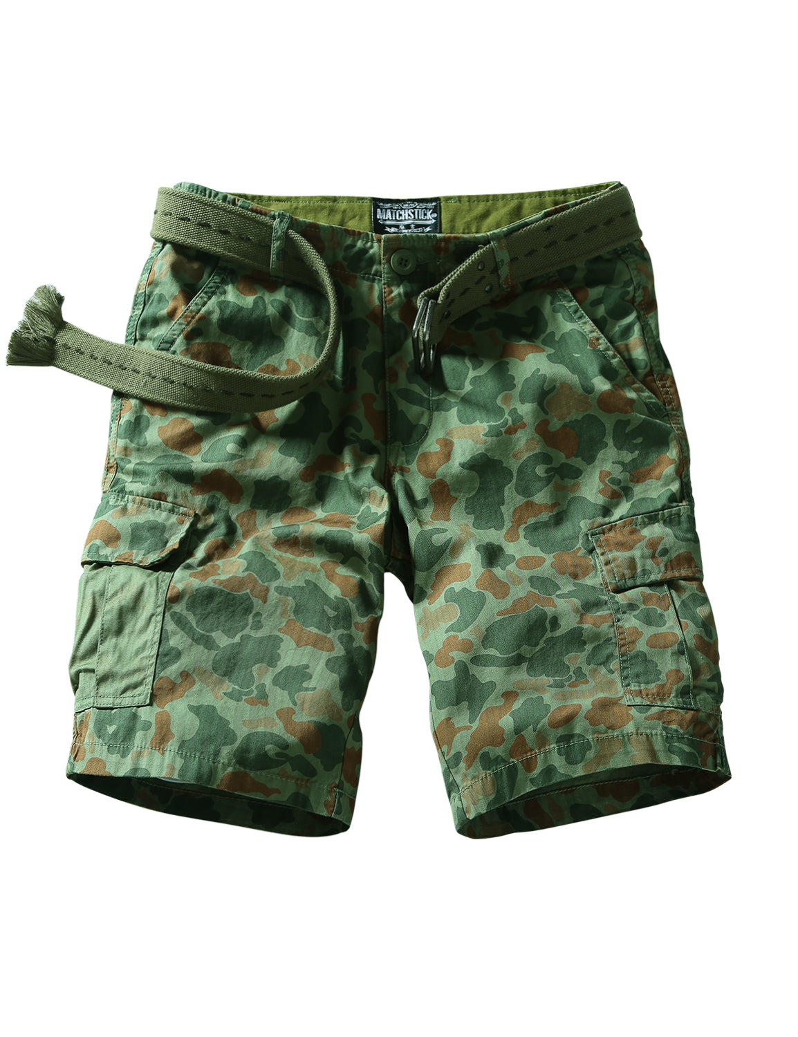Men's Slightly Stretch Thickness Softness Cargo Short camo #3059