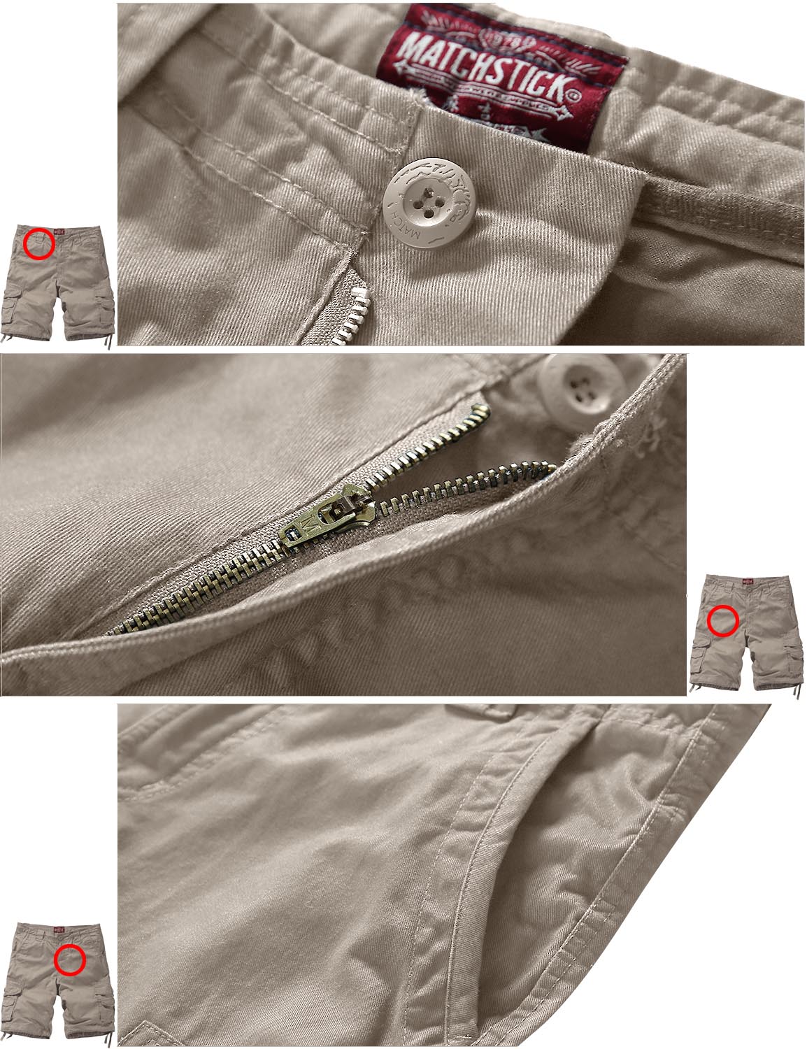 Match Men's Cargo Short 3056
