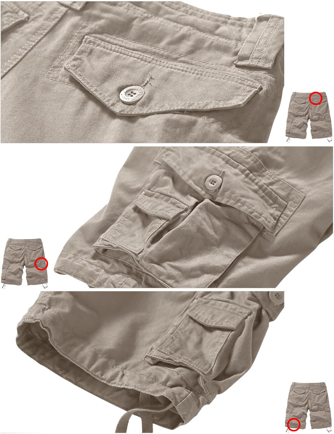 Match Men's Cargo Short 3056