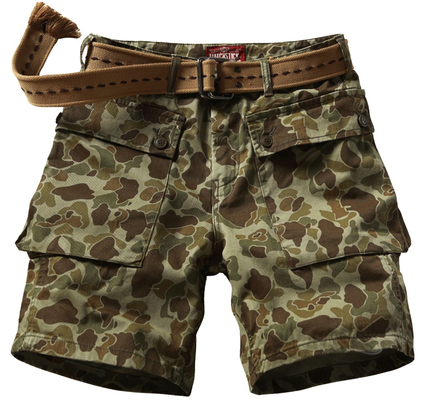 Men's Slightly Stretch Thickness Softness Cargo Short camo #3059