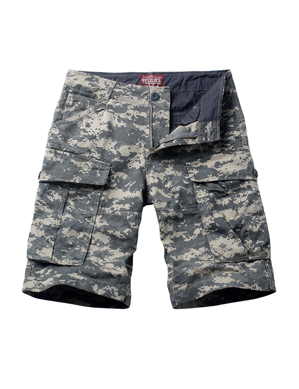 Men's Slightly Stretch Thickness Softness Cargo Short camo #3204