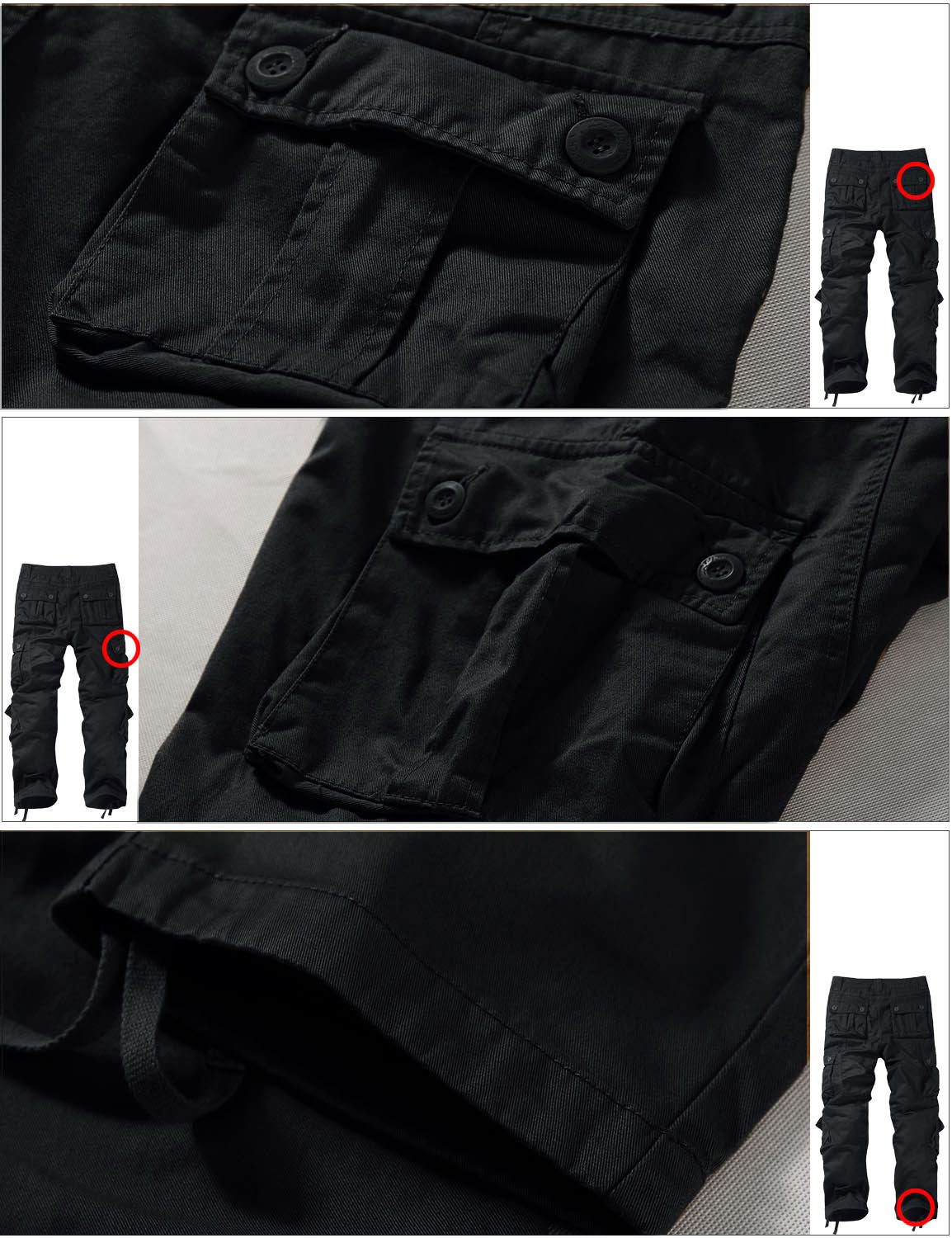 Match Men's Straight Fit Cargo Trouser #3357-2