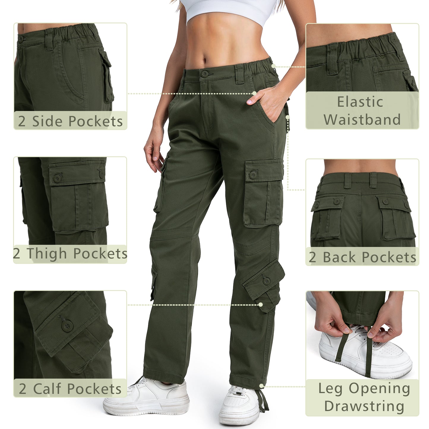 Match Womens Cargo Pants 649