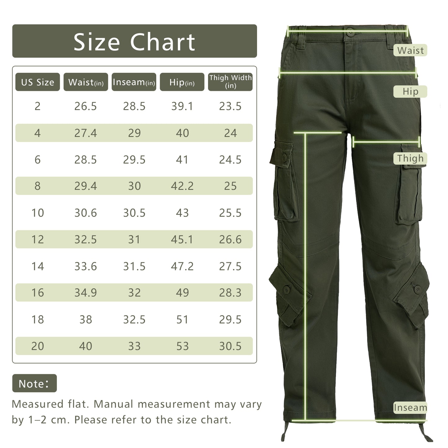 Match Womens Cargo Pants 649