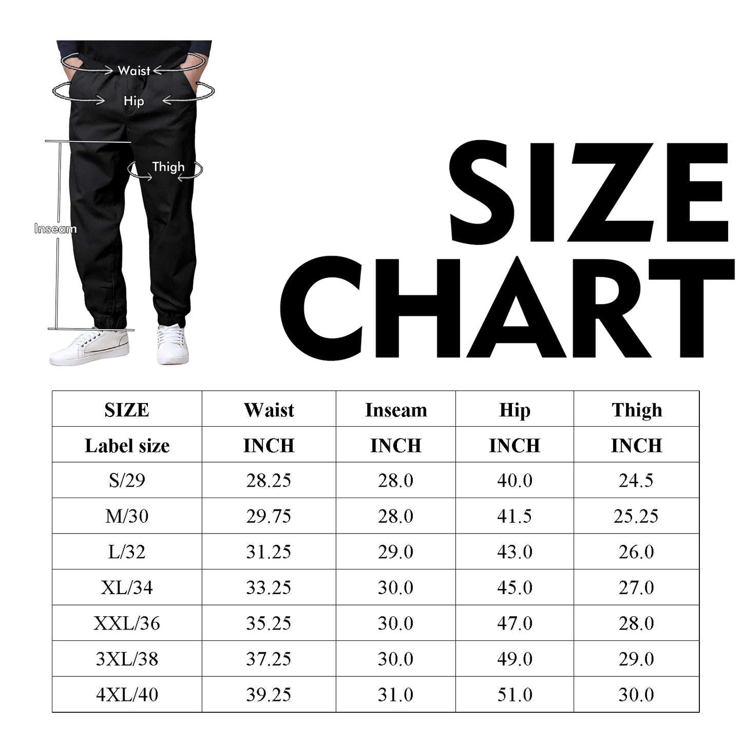 Match Men's Stretch Cotton Tapered Casual Pants #6078