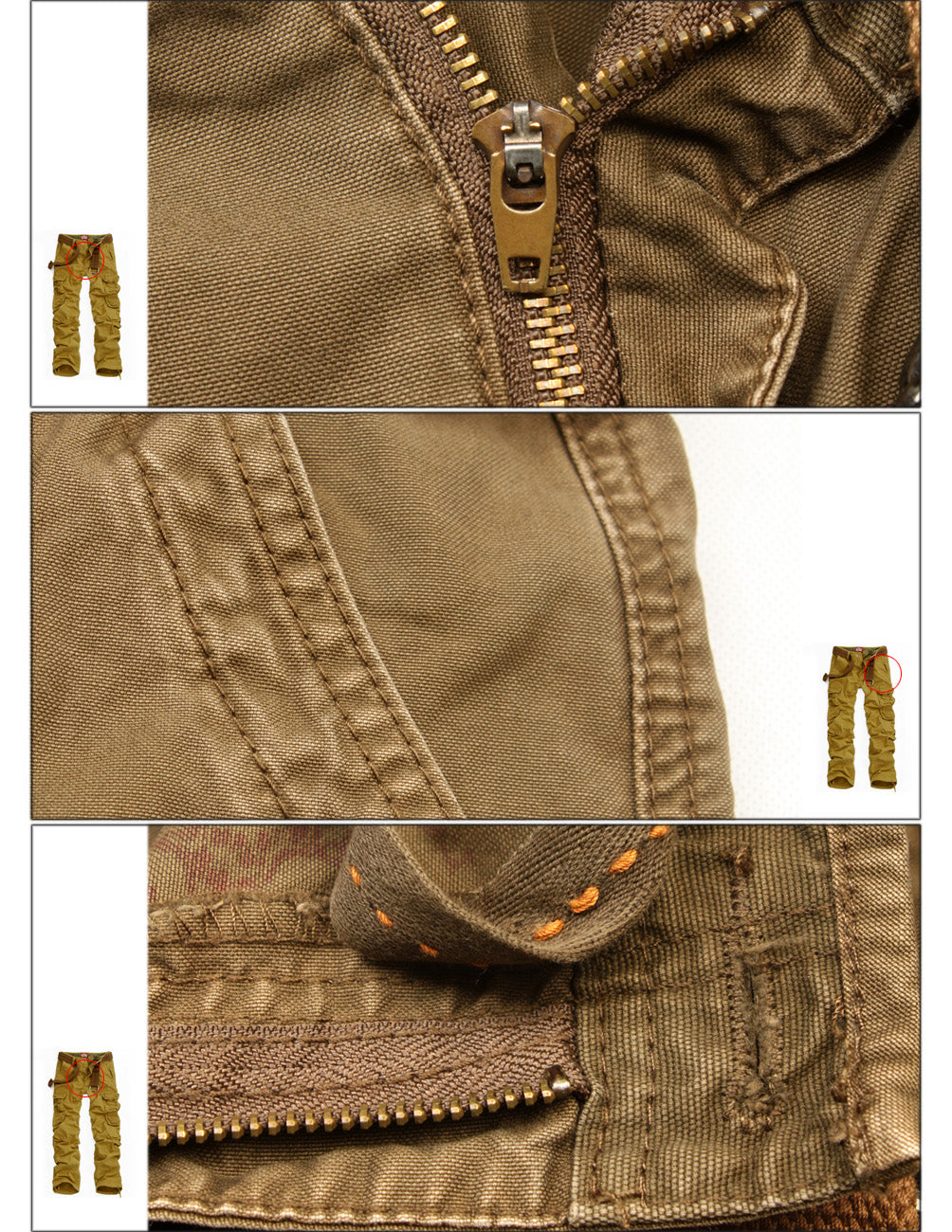 Match Men's Straight Fit Cargo Trouser #6325
