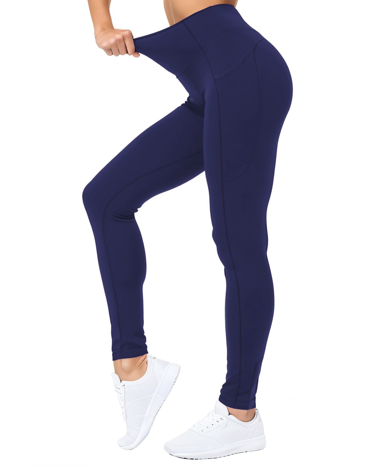 Match Womens High Waisted Active Yoga Pants with Pockets #646