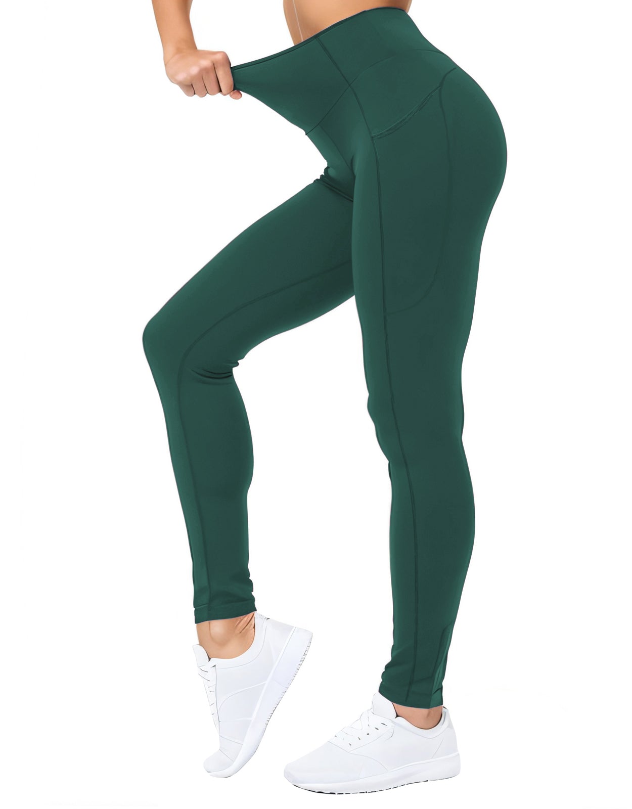 Match Womens High Waisted Active Yoga Pants with Pockets #646