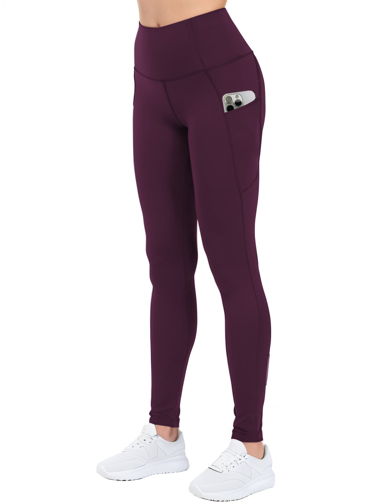 Match Womens High Waisted Active Yoga Pants with Pockets #646