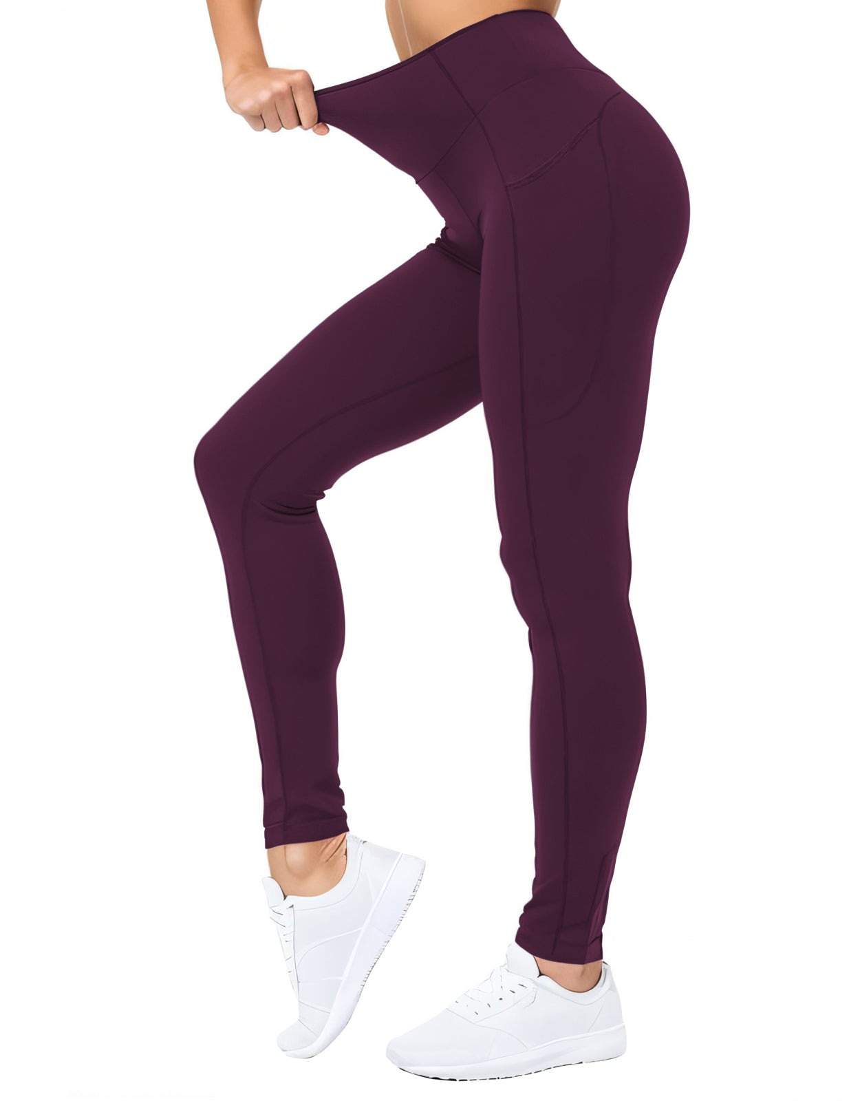 Match Womens High Waisted Active Yoga Pants with Pockets #646
