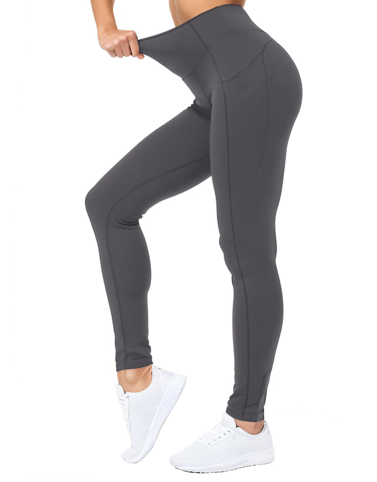 Match Womens High Waisted Active Yoga Pants with Pockets #646