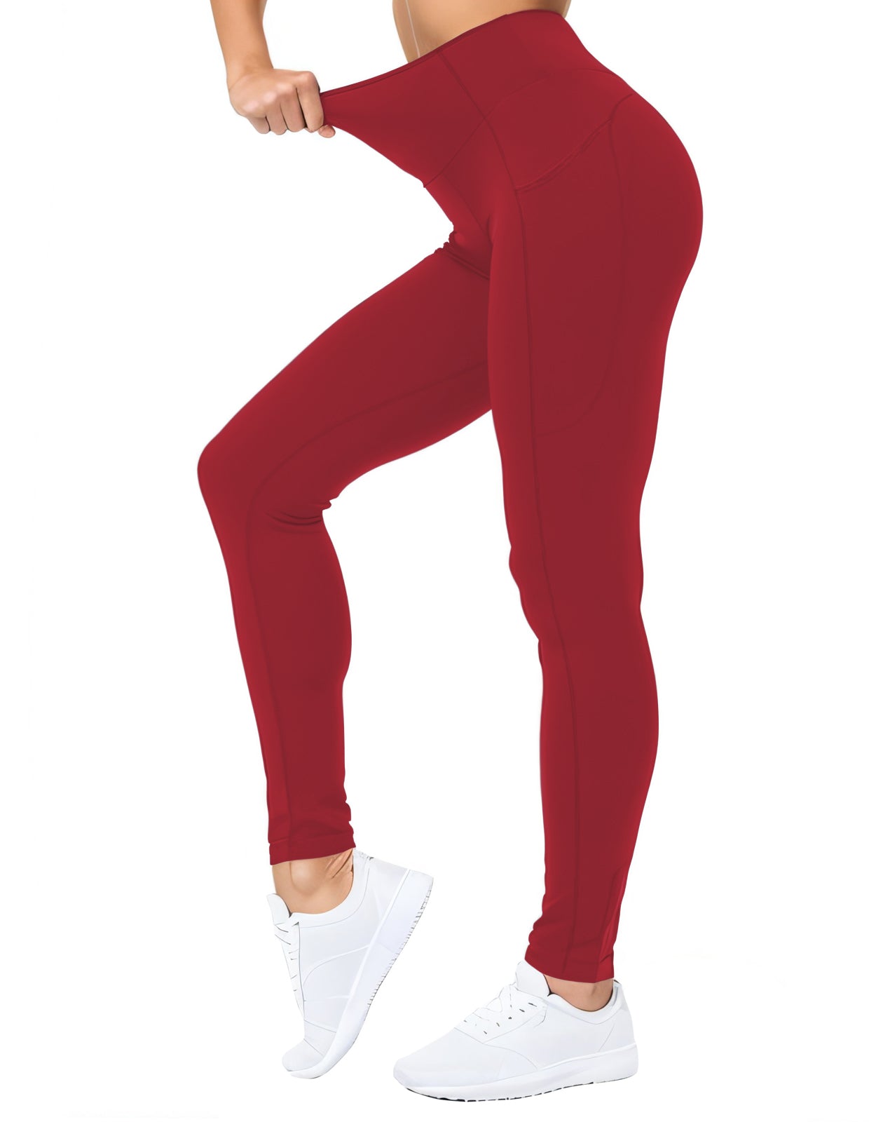 Match Womens High Waisted Active Yoga Pants with Pockets #646