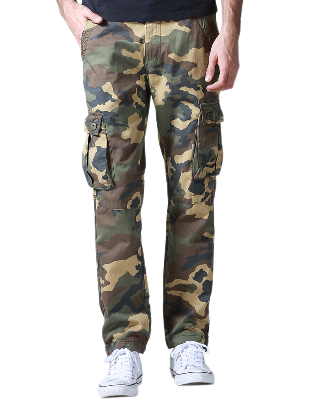 Men's Casual Camo Cargo Pants 6531M
