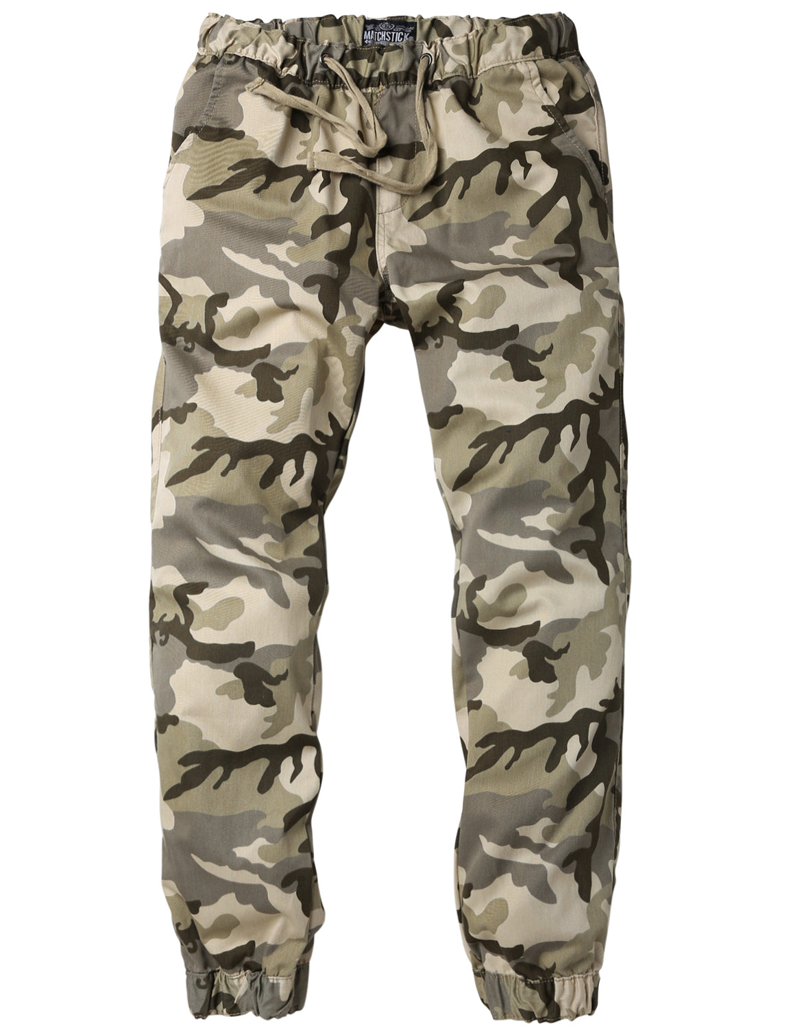 1Men's Straight Tapered Camo Jogger Trousers #6535M