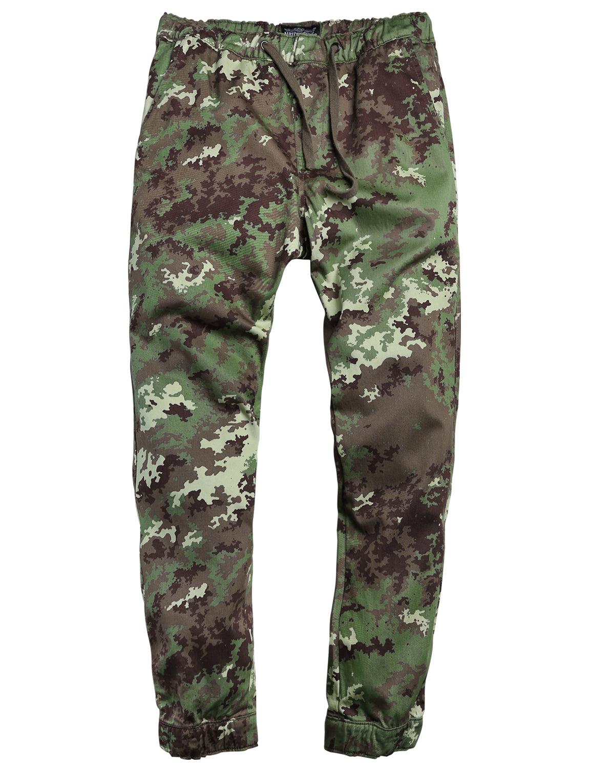 1Men's Straight Tapered Camo Jogger Trousers #6535M