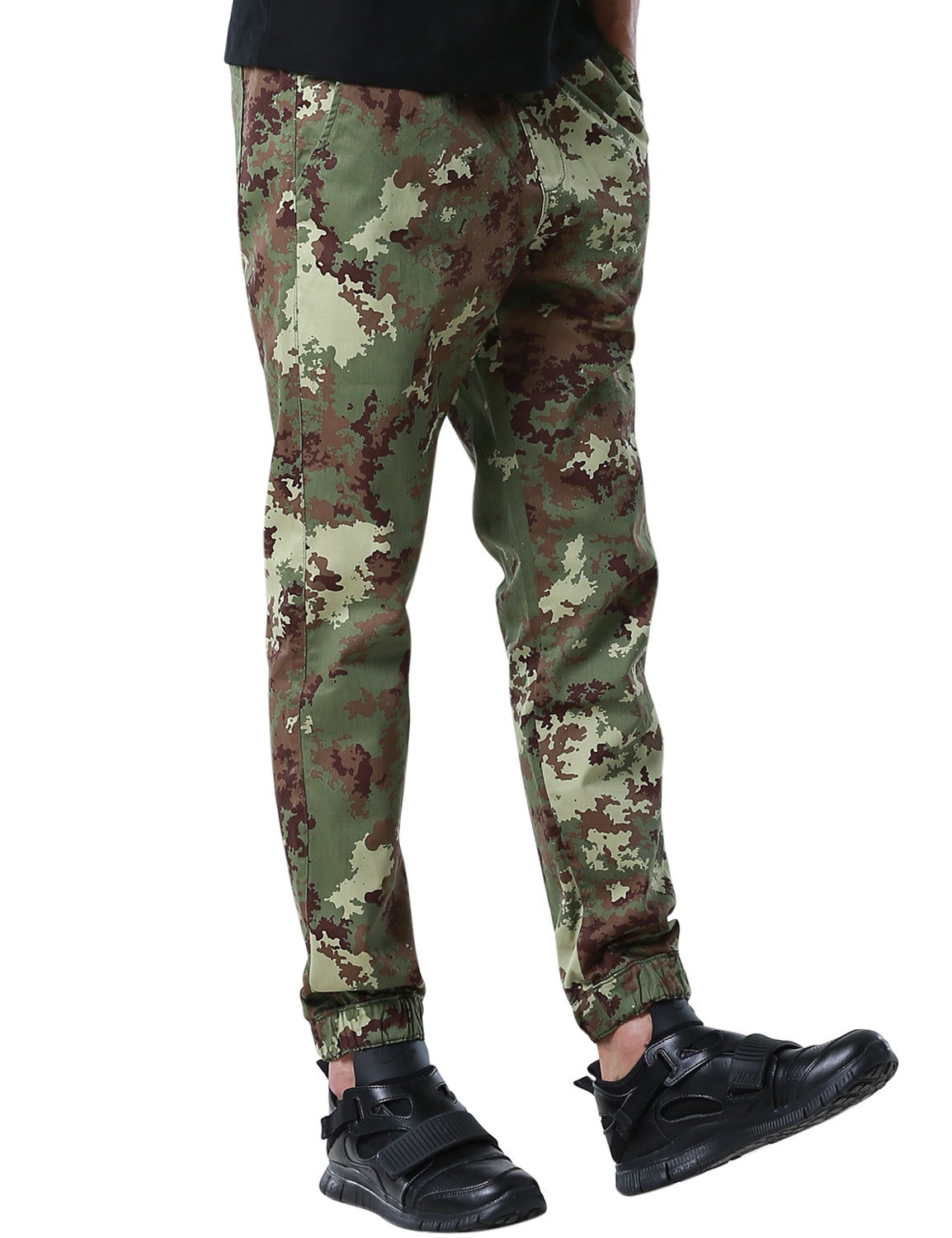 1Men's Straight Tapered Camo Jogger Trousers #6535M