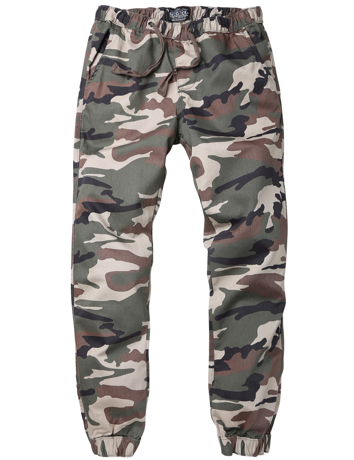 1Men's Straight Tapered Camo Jogger Trousers #6535M
