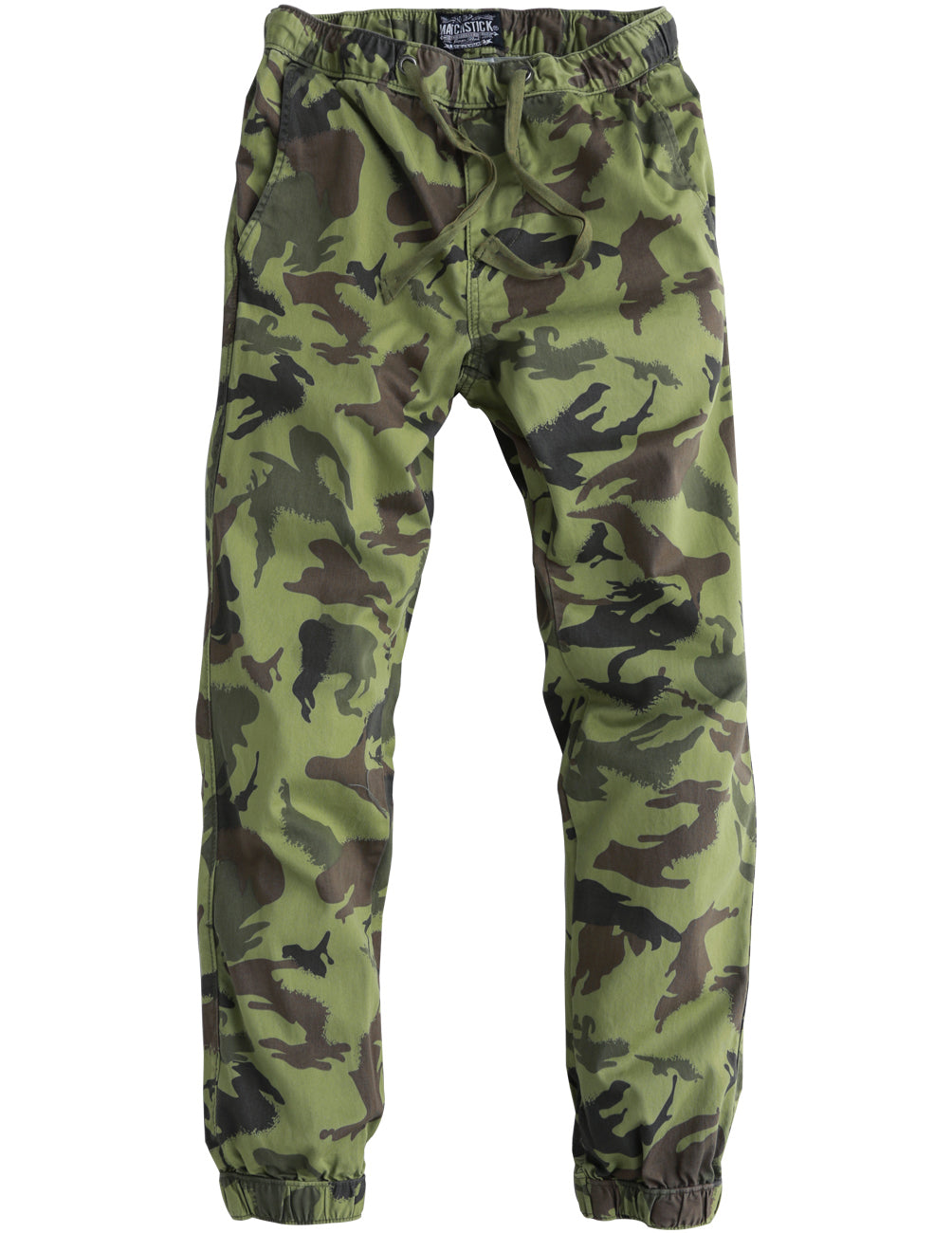 1Men's Straight Tapered Camo Jogger Trousers #6535M