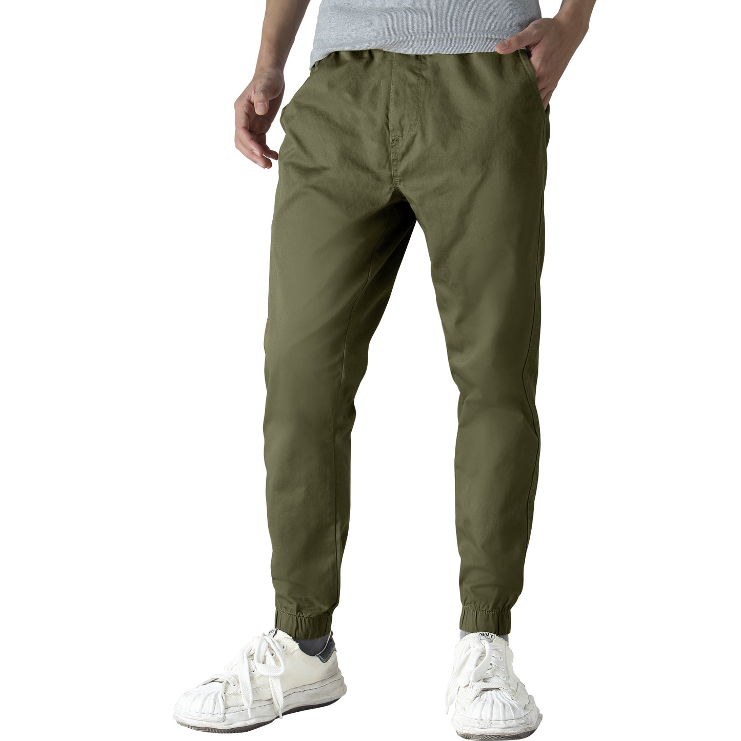 Men's Straight Tapered Camo Jogger Trousers #6535