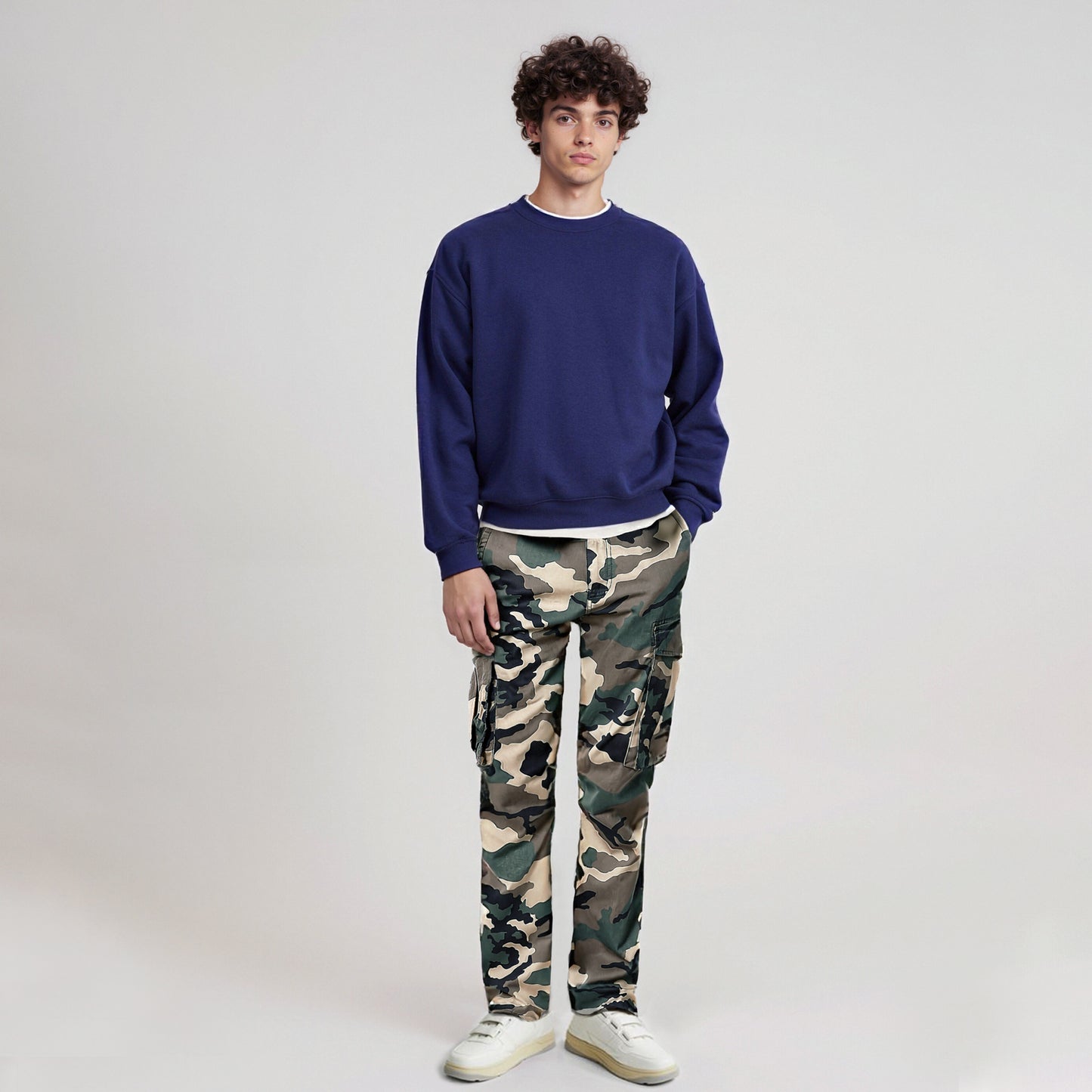 Men's Casual Camo Cargo Pants 6546