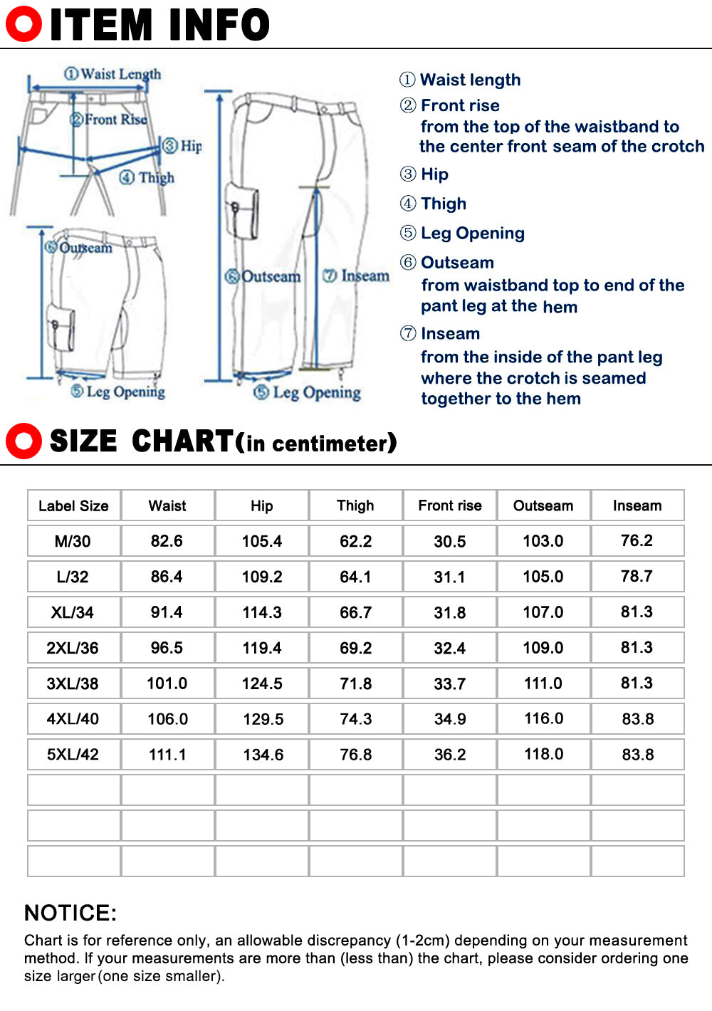 Men's Casual Camo Cargo Pants 6550