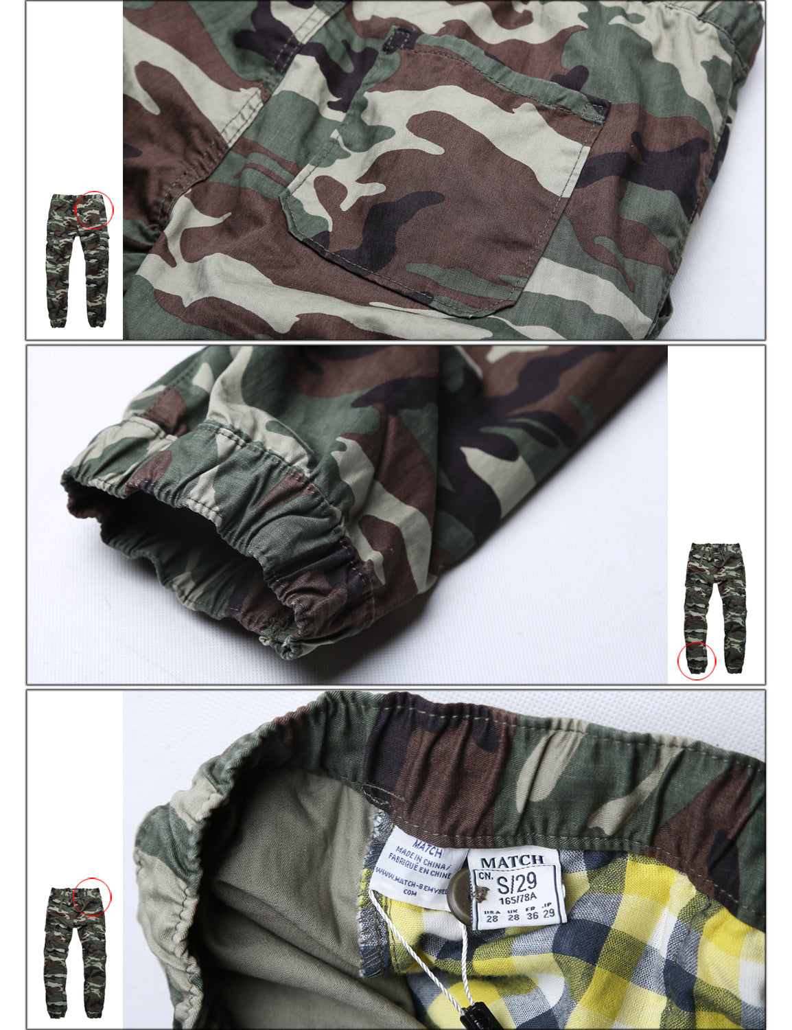 Men's Straight Tapered Jogger Trousers #6558