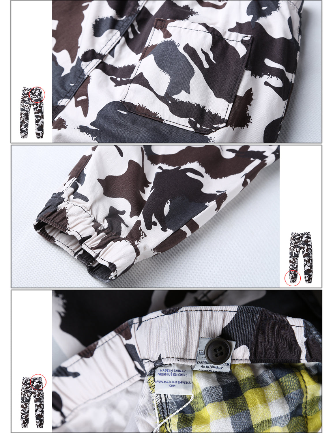 Men's Straight Tapered Jogger Trousers #6558