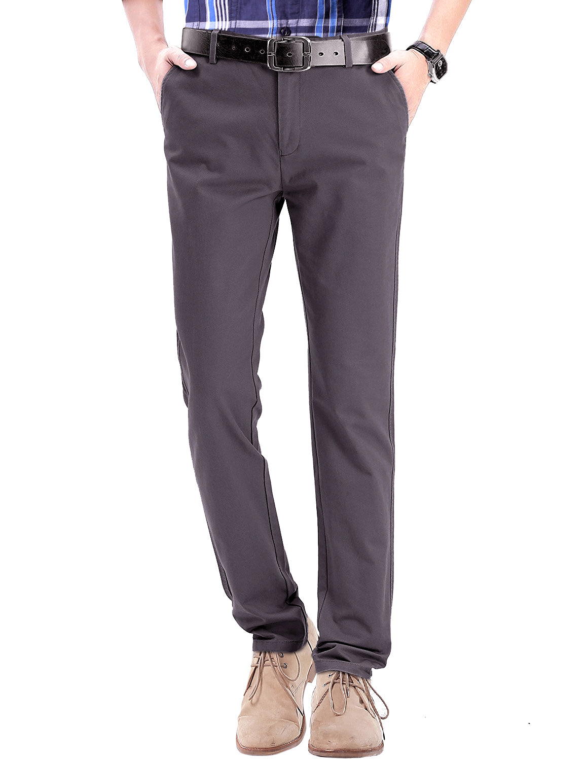 1 Men's Slim Casual Trousers #8025