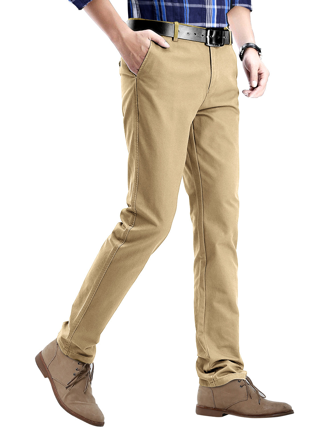 1 Men's Slim Casual Trousers #8025