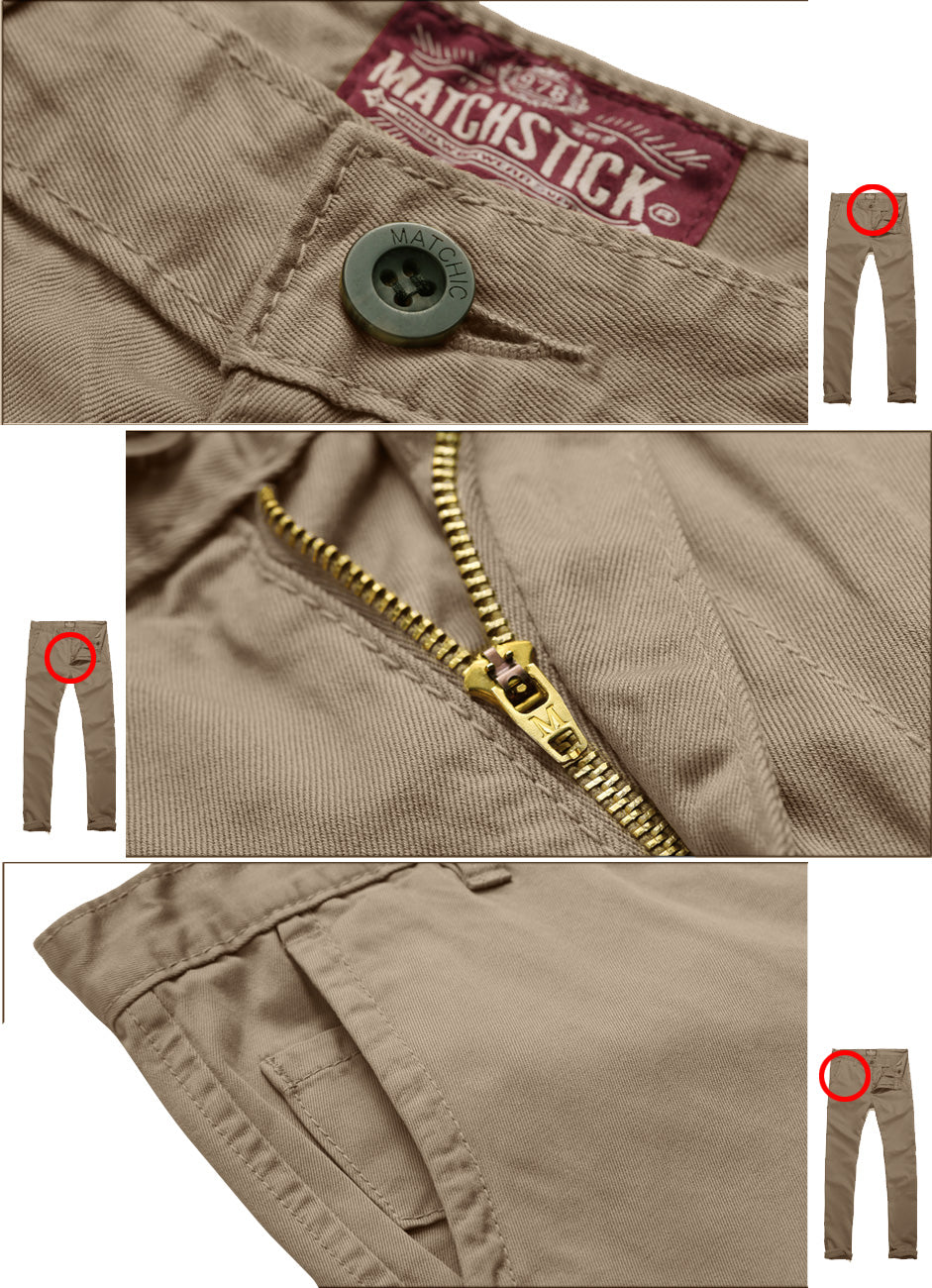 1 Men's Slim Casual Trousers #8025