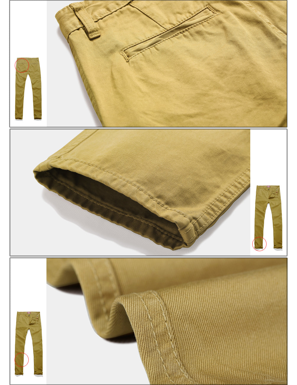 1 Men's Slim Casual Trousers #8025-2