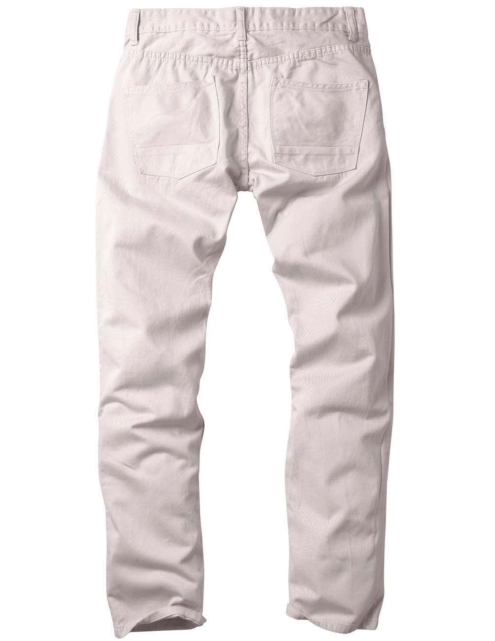 1Match Men's Slim Fit Straight Leg Casual Trouser #8032