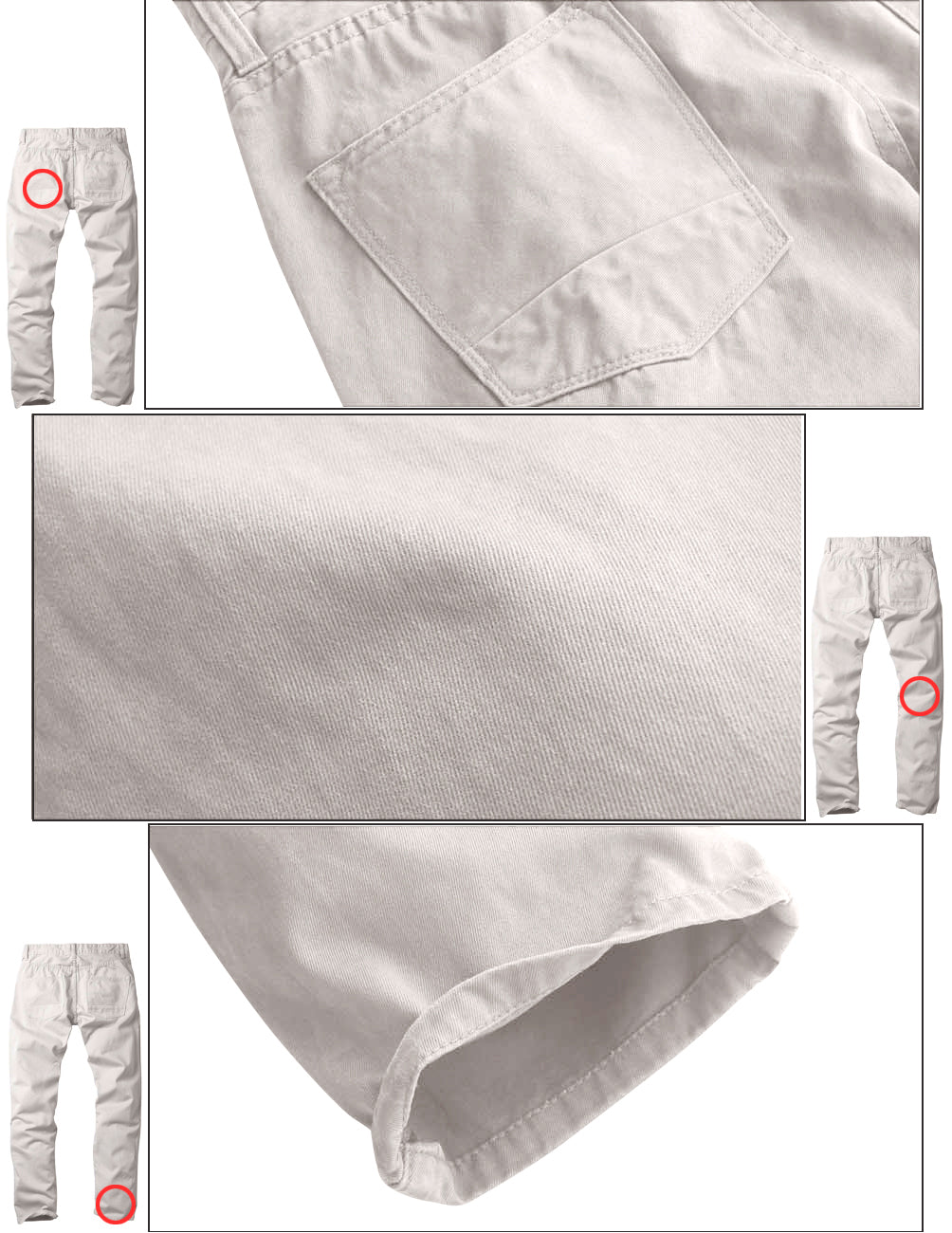 1Match Men's Slim Fit Straight Leg Casual Trouser #8032