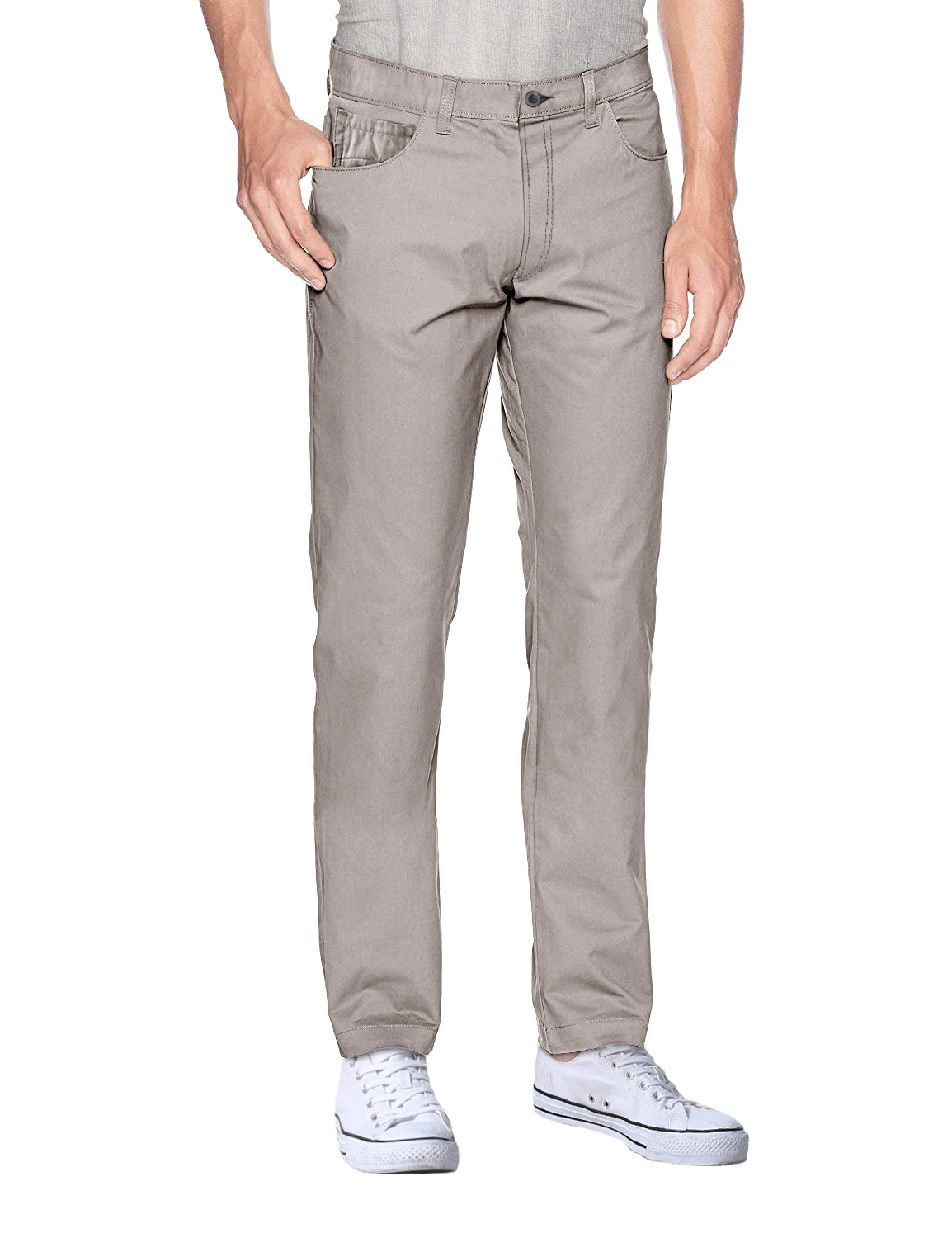 1Match Men's Slim Fit Straight Leg Casual Trouser #8032
