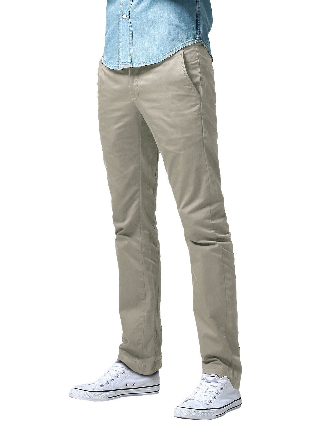 Match Men's Slim Fit Straight Leg Casual Trouser #8036