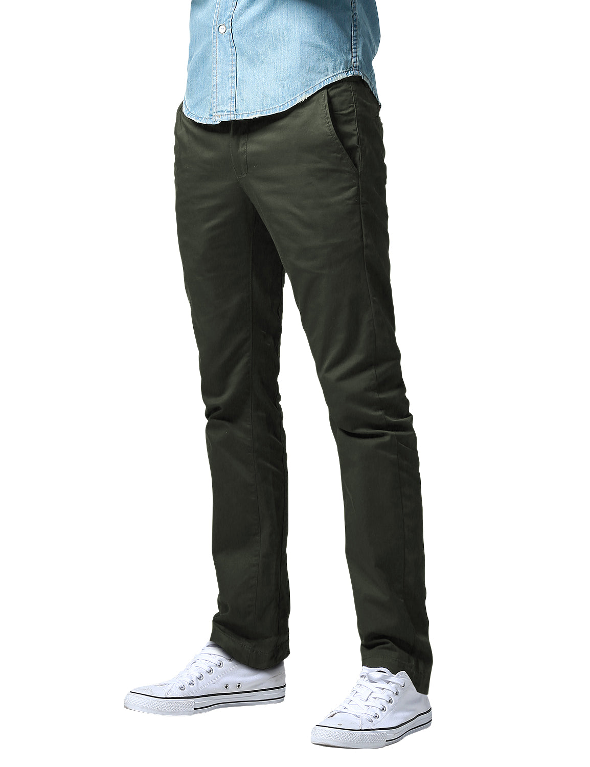 Match Men's Slim Fit Straight Leg Casual Trouser #8036