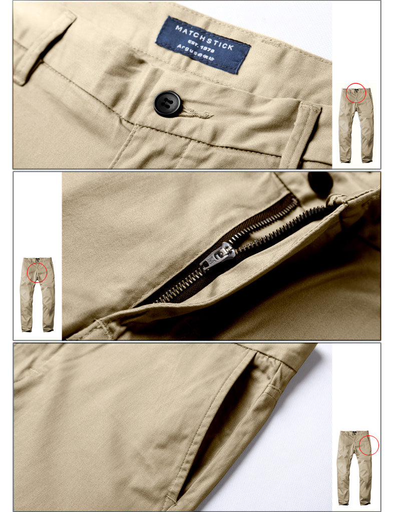 Men's Slim Fit Tapered Leg Stretch Casual Trouser #8050